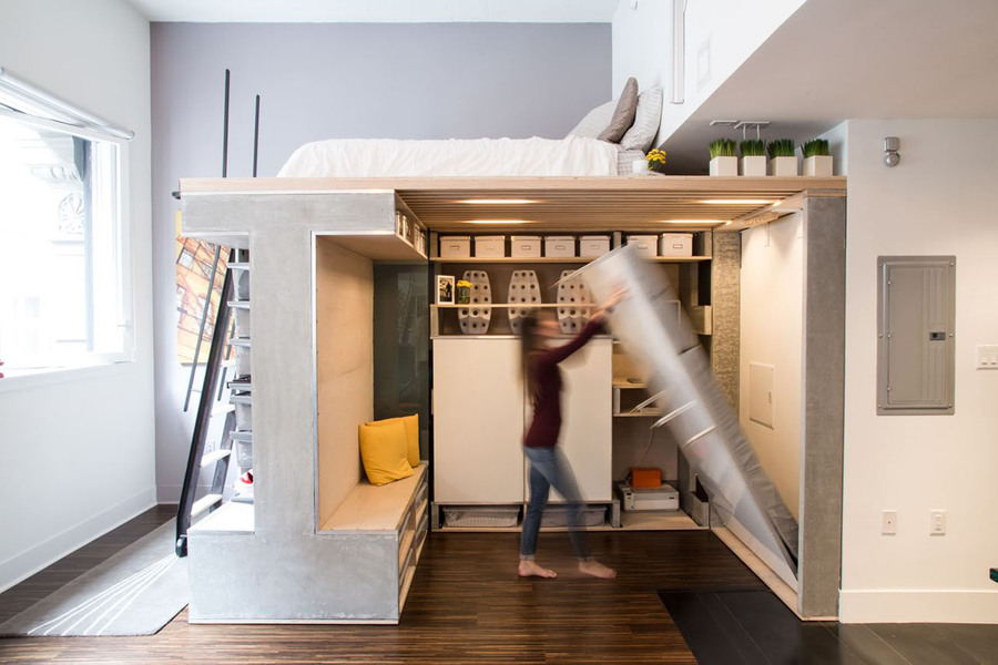 Откидная кровать: 20 идей для мгновенного преображения маленькой квартиры — Roomble.com