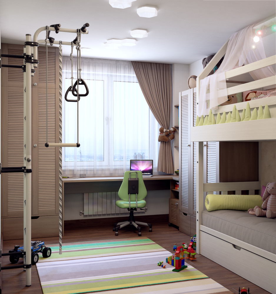 Дизайн детской комнаты для мальчика (75+ фото)