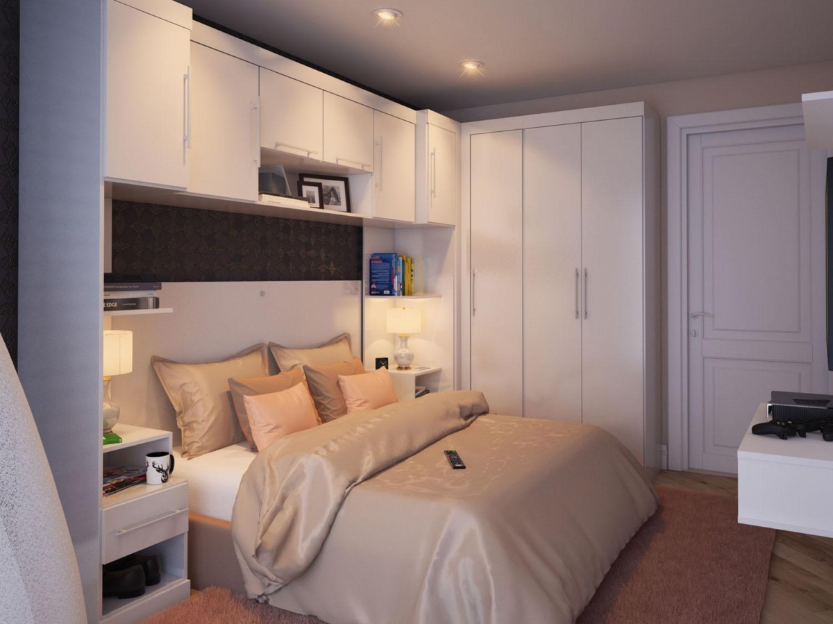 Дизайн спальни 3 на 3 м +60 фото примеров интерьера