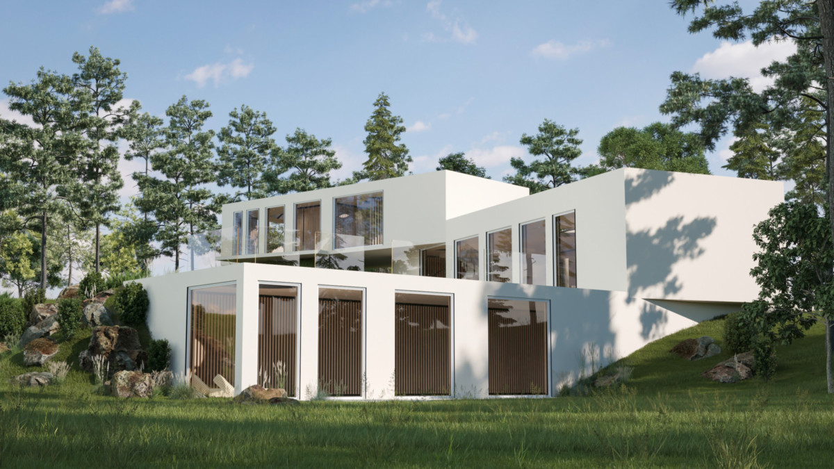 Дом в современно-минималистичном стиле от Дизайн студии Юрия Зименко