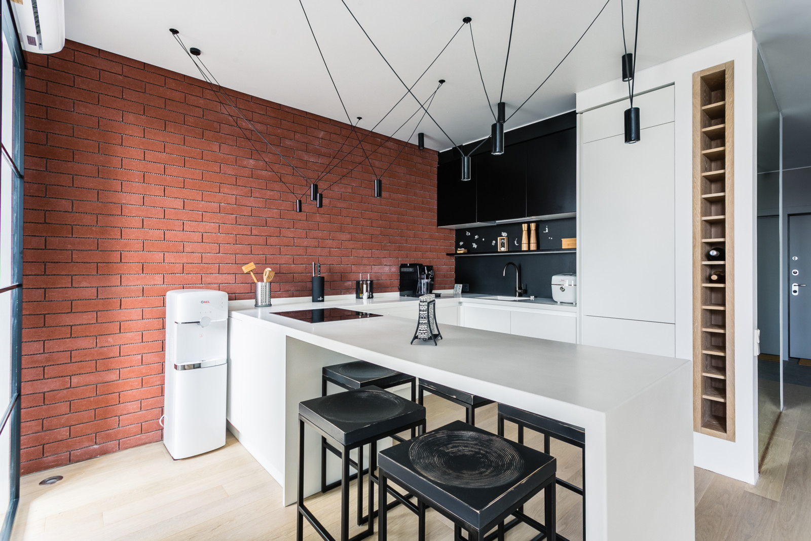 Дизайн кухни в стиле лофт в квартире. 40 фото интерьеров