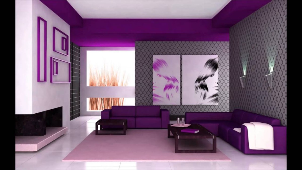 фиолетовые стены